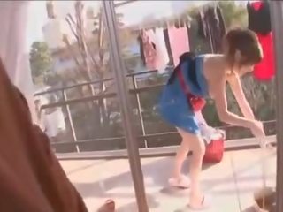 20 years old alluring Japanese Housewife POV X rated movie at home