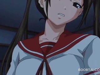 First-rate hentai brunette burungpun licked and fucked in