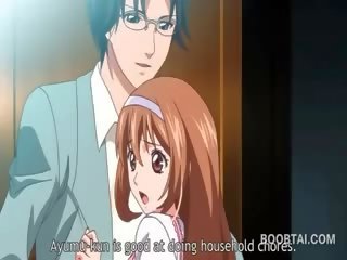 Punapea anime kool nukk seducing tema delightful õpetaja